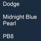 Preview: Dodge, Midnight Blue Pearl, PB8.